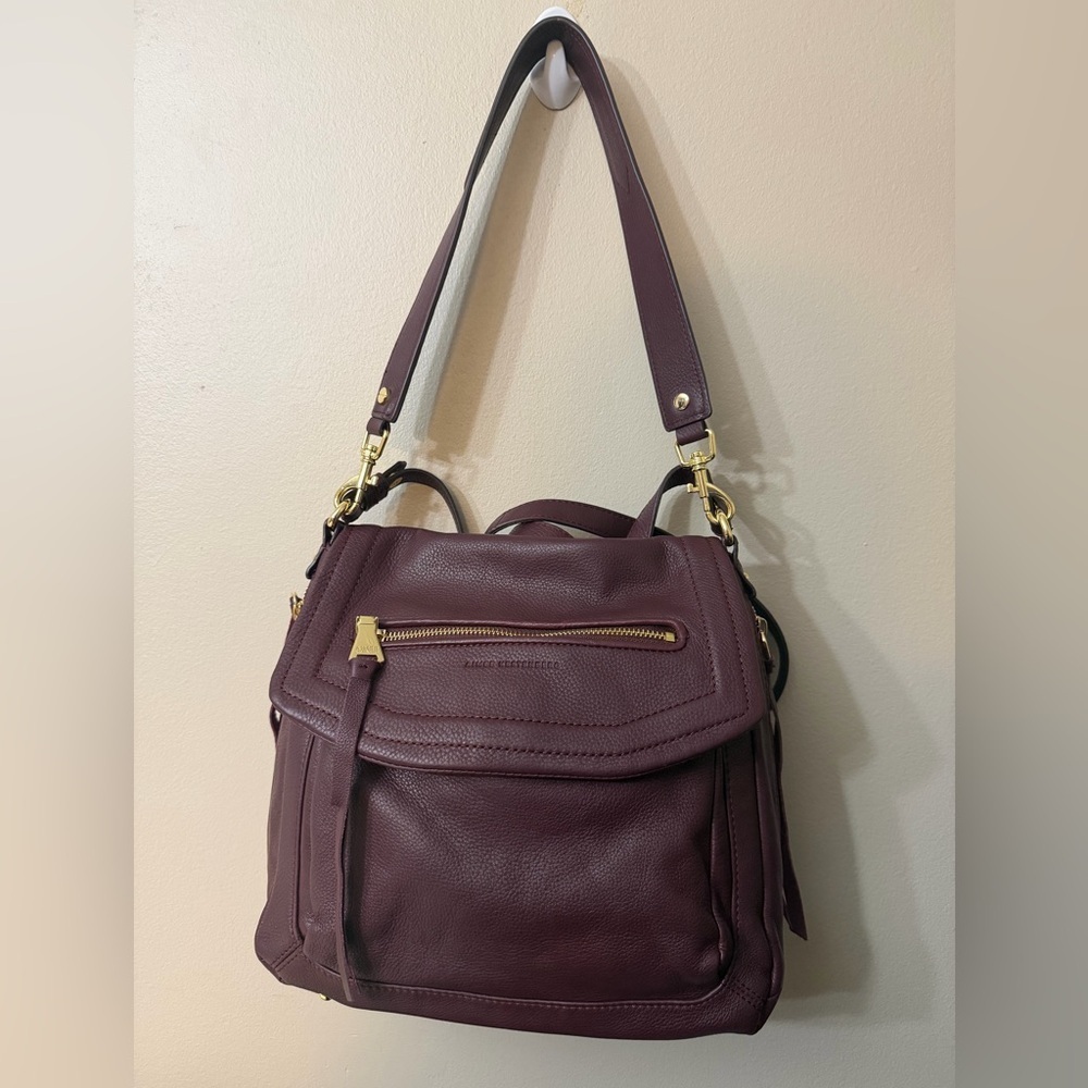 Aimee Kestenberg Burgundy Leather cross body